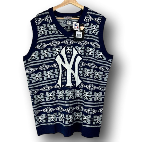 Major League Baseball Other - 𝅺new York Yankees Major League Baseball By Klew Knitted Pullover Vest Men’s XL